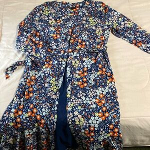 FLORAL BLUE MAXI DRESS FROM TALBOTS